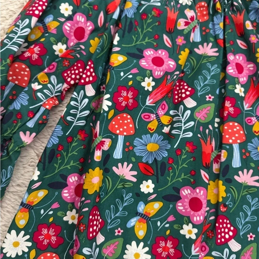 New Handcrafted Retro Vibe Peasant Dress